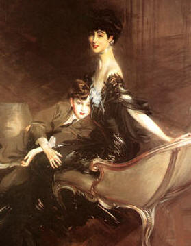 Consuelo Vanderbilt e figlio duchino