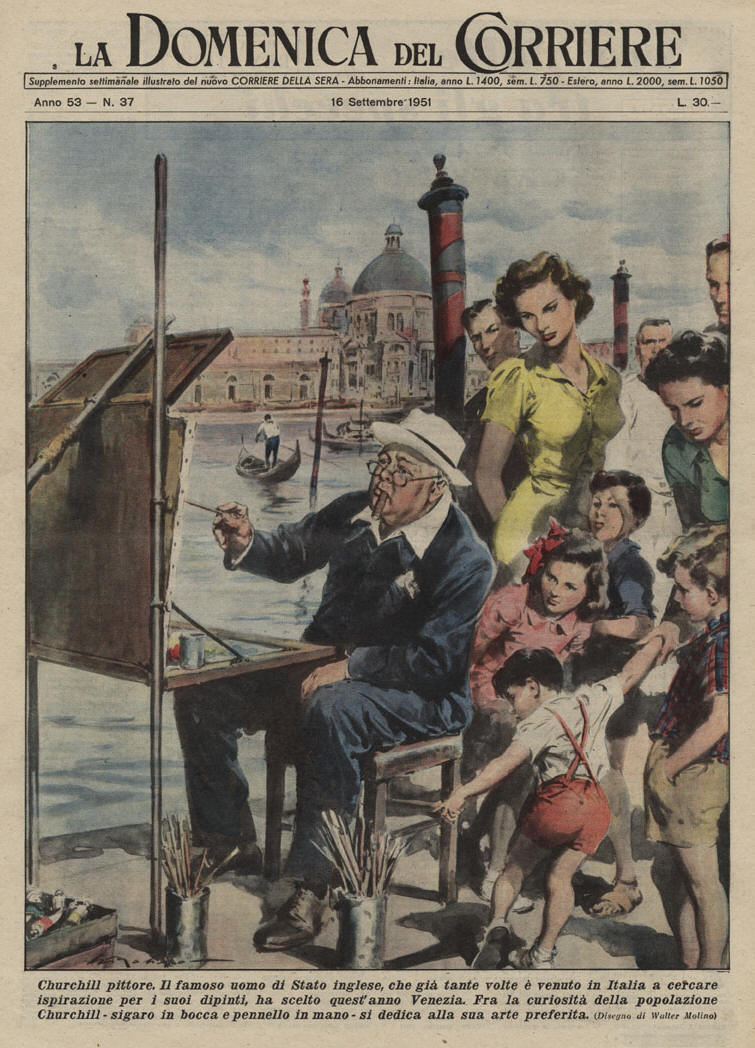 Churchill pittore a Venezia nel 1951