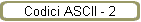 Codici ASCII - 2