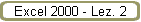Excel 2000 - Lez. 2