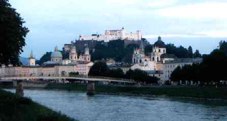 Salzach river in Salzburg