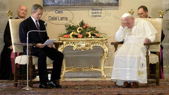 Bush jr. e il Papa