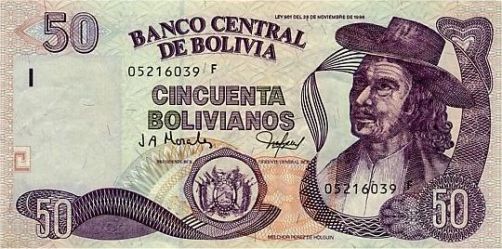 50 Boliviani