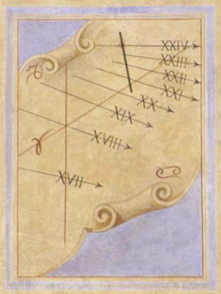 Meridiana Italica del chiostro di Oropa (BI). [VEDI SCHEDA]
