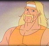 Hulk Hogan in versione cartone animato.
