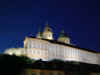 Panorama notturno dell'abbazia