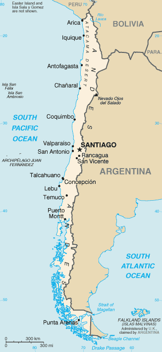 [Country map of Chile]