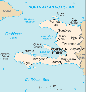[Country map of Haiti]