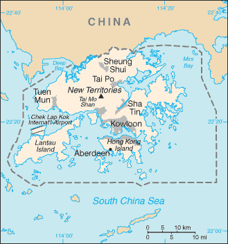 [Country map of Hong Kong]