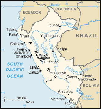 [Country map of Peru]