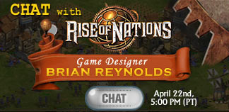 Martedì 22 Aprile ore 19,00 PT (Pacific Time) - Chat con Brian Reynolds