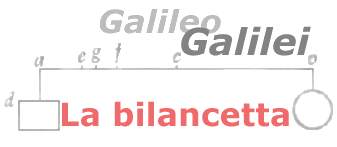 Galileo Galilei "La bilancetta"