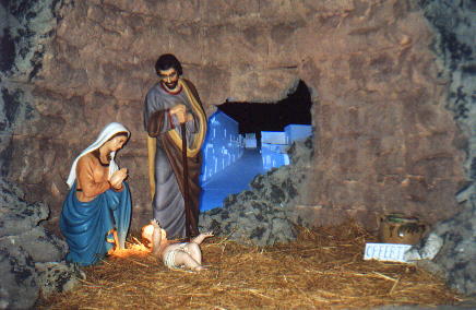 Presepe allestito nella nostra Chiesa. Anno 2000 ''Pajara''