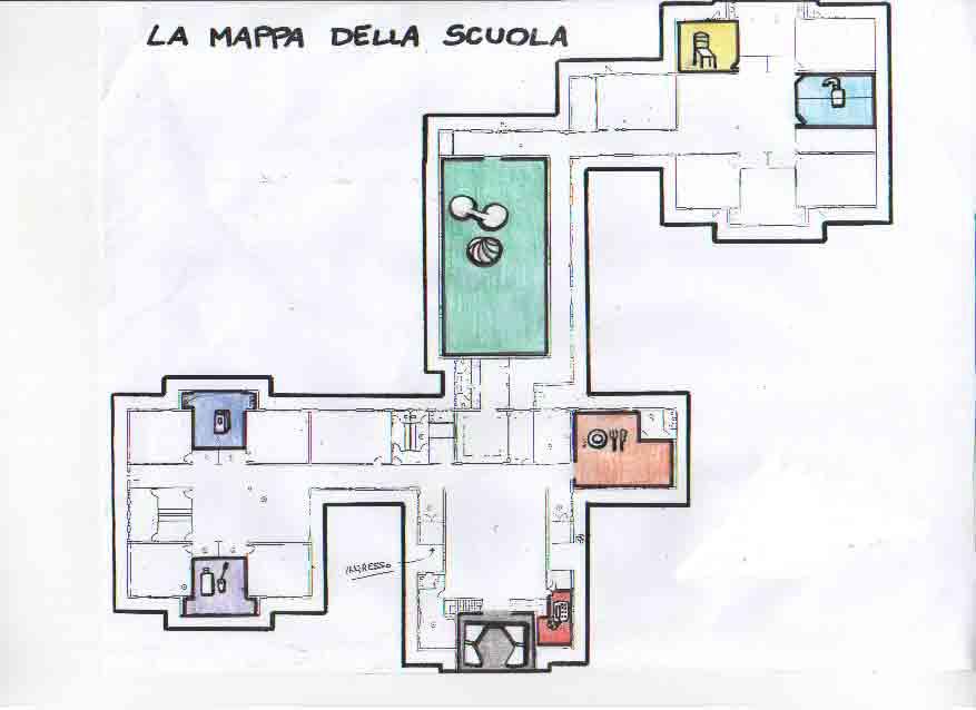 legenda della mappa per la scuola