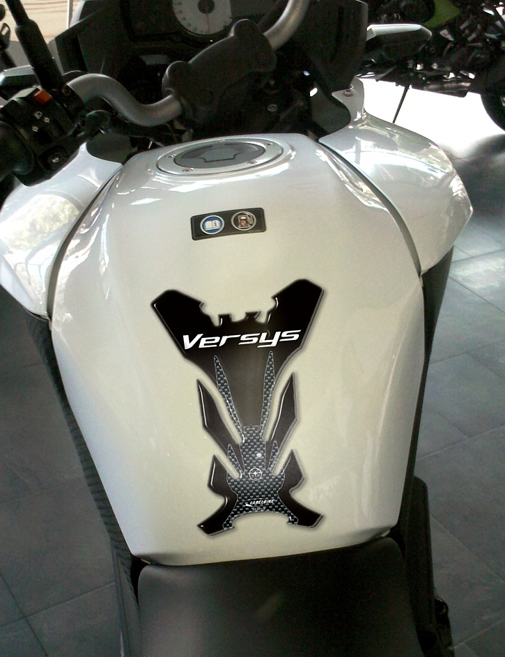 2 Adhesivos 3d Gel Protector de Dep/ósito Compatible para Moto Kawasaki Versys 1000