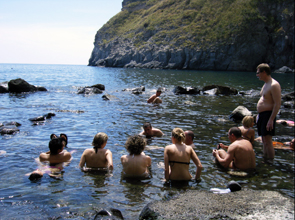 イスキア島の海水温泉