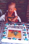 La torta di buon compleanno