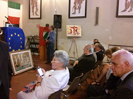 In prima fila la senatrice Maria Pia Garavaglia che ha ricevuto il premio internazionale Fontane di Roma