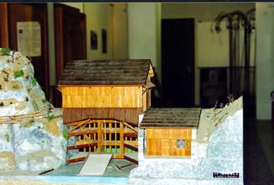 Modellino del "CIDOLO" nel museo di Codissago
