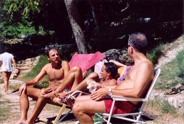 Gigi, Gianni e Carlo in pausa pranzo