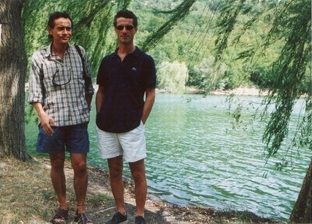 Gianni ed Erso sul lago di Sinizzo (AQ)