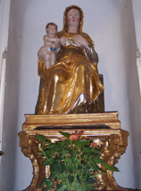 statua madonna delle grazie restaurata