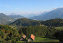 Meraviglioso panorama che si gode da La Forân della vallata