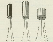 Aspetto esterno dei principali transistor per apparecchi radio