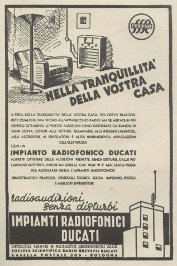 Pubblicit impianti radiofonici Ducati