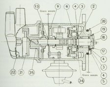 Distributore d'accensione ad impulsore M.Marelli SM808 (4 cilindri)