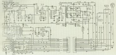 Schema elettrico dell'amplificatore G 26 (Geloso)
