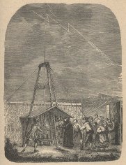 Esperimento fatto il 10 maggio 1752 da Dalibard a Marly. Dimostrazione della presenza dell'elettricit nelle nubi procellose