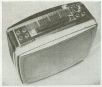 Aspetto esterno del televisore a transistor Astronaut [Motorola], con cinescopio da 19 pollici.