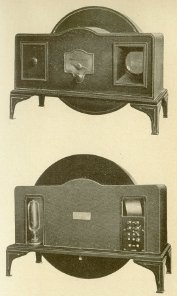 Televisore-ricevente a disco di Nipkow per la ricezione da Londra. Tipo commerciale costruito dalla Baird Ltd. (Avviamento a motore, sincronismo semiautomatico).