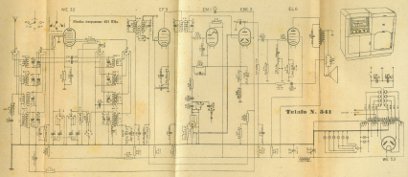La Voce del Padrone -  Mod. 544  - Produzione 1939-1940 - Media frequenza 465 kHz