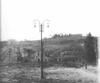 Vicenza railway station after Allied bombing in 1945