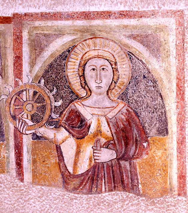 Affresco santa Caterina - Giubileo Laurenziano - Amaseno