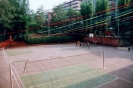 Il cortile dell'oratorio con il campo da basket