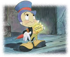 Io sono il Grillo Parlante, ma Pinocchio non mi ascolta...