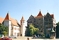 Il cortile di Harburg Schloss