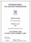 IIHF Certificato di Partecipazione
