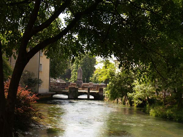 Treviso - Il Cagnan presso il Ponte Dante