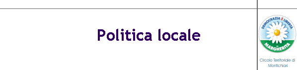 Politica locale