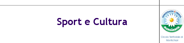Sport e Cultura