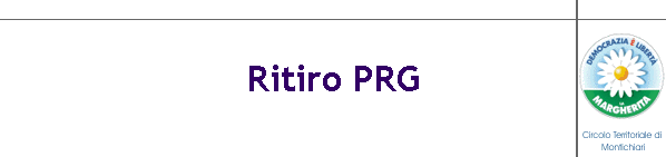 Ritiro PRG