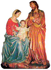 Statua della Sacra Famiglia venerata dalla Parrocchia di Frosinone