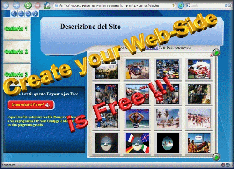Create Free Web-Sites Parametrics AJAX by RD-Soft(c)