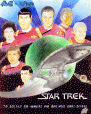 Equipaggio del film Star trek VI. Disegno del 1995