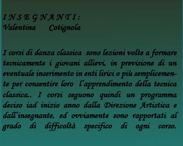 descrizione corso danza classica