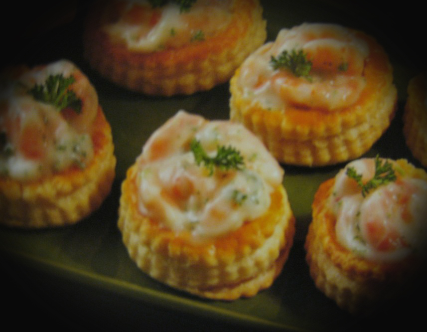 Vol au Vent con Maionese e Gamberetti